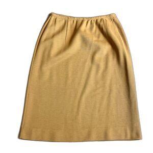 Koret‎ of California 60s 70s mustard golden yellow knit pencil skirt Size SMALL